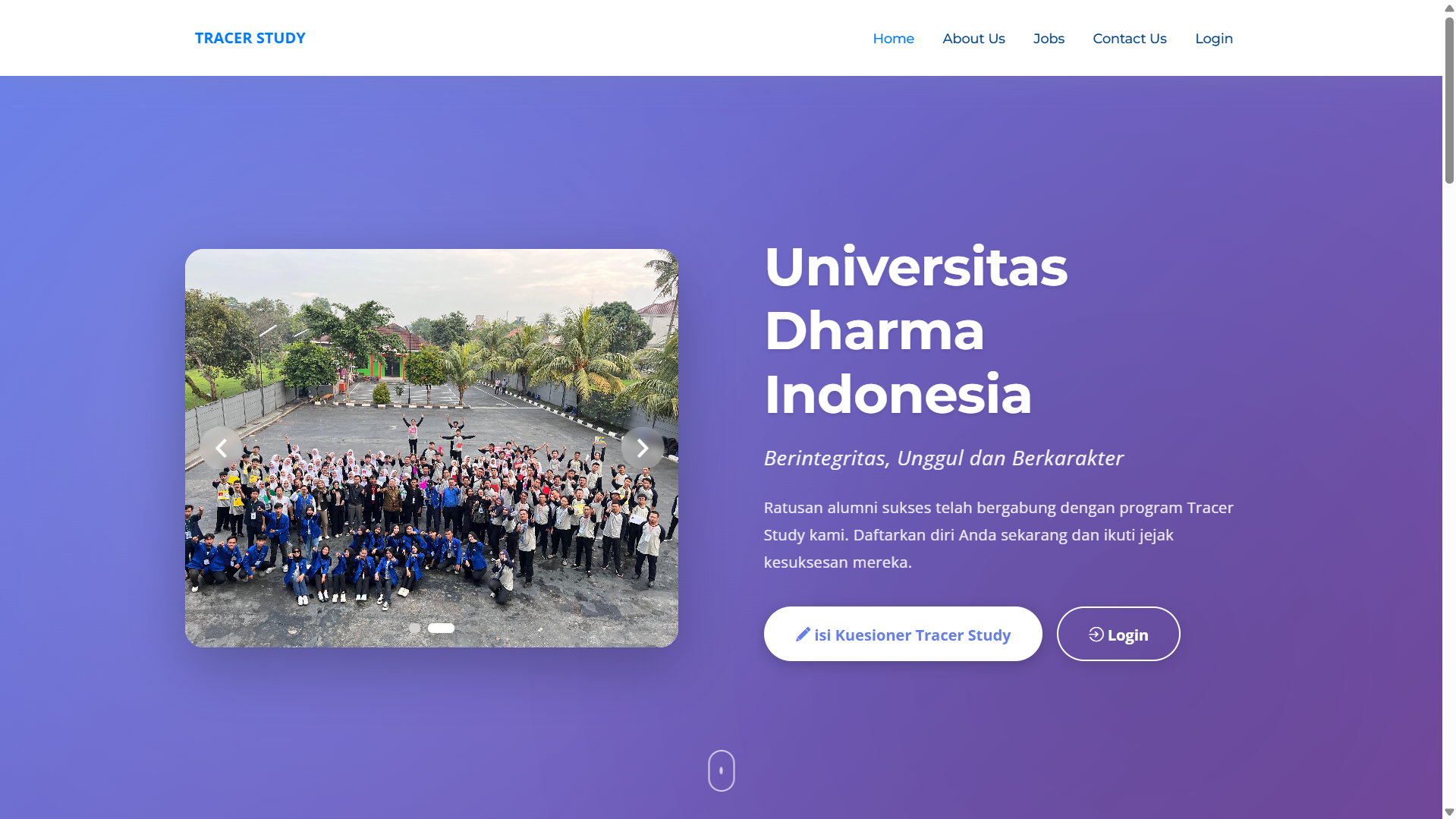 Tracer Study - Main Interface
